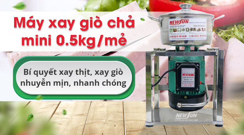 Hình ảnh máy xay giò chả 0,5kg