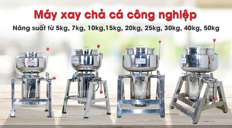 Máy xay chả cá công nghiệp cho các nhu cầu sản xuất lớn