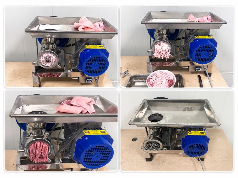 Máy xay đùn thịt Việt Nam MXĐTVN-32N 3kW chính hãng Hình ảnh thực tế của khách hàng sử dụng máy đùn thịt 3kW
