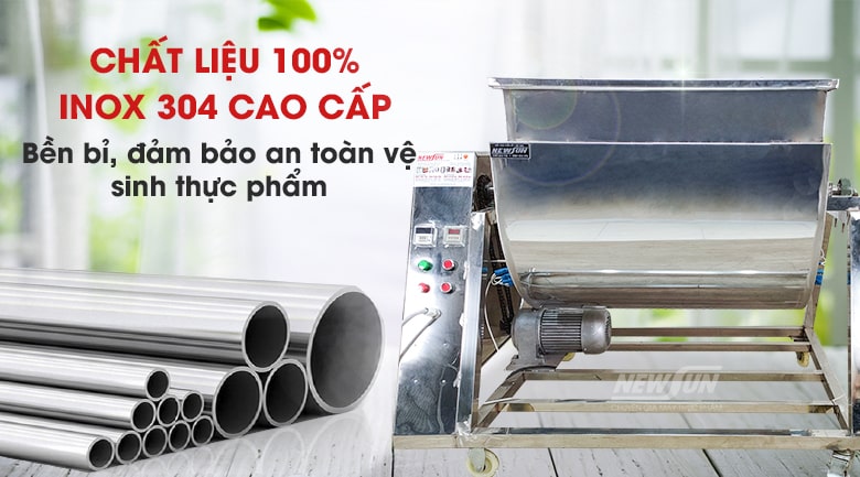 Máy sấy chà bông 10kg được làm hoàn toàn từ 100% inox cao cấp Máy sấy chà bông 10kg được làm hoàn toàn từ 100% inox cao cấp