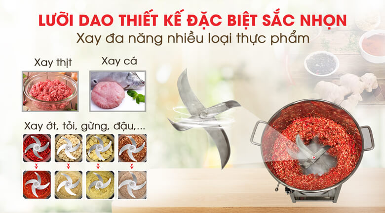 Máy làm chà bông 5kg Lưỡi dao sắc bén xay được nhiều loại thực phẩm