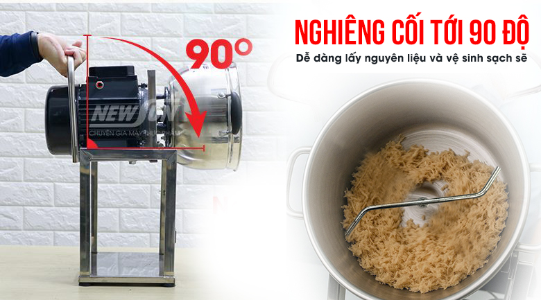 Thiết kế chốt lật cho phép máy nghiêng 90 độ Thiết kế chốt lật cho phép máy nghiêng 90 độ