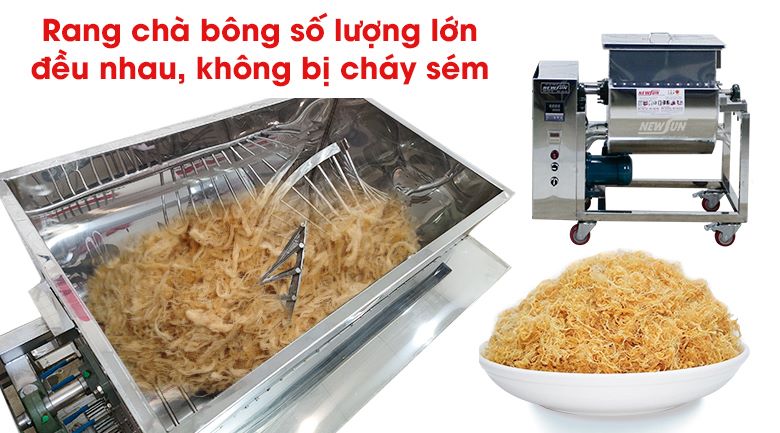 Lồng rang máy sao ruốc 5kg được thiết kế tối ưu Lồng rang máy sao ruốc 5kg được thiết kế tối ưu