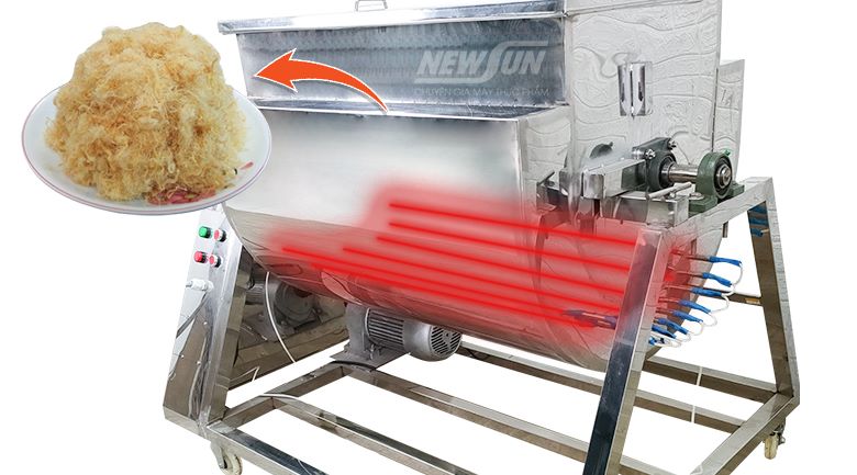 Máy rang chà bông kiểm soát nhiệt độ và thời gian tự động, cho thành phẩm thơm ngon đúng chuẩn công thức