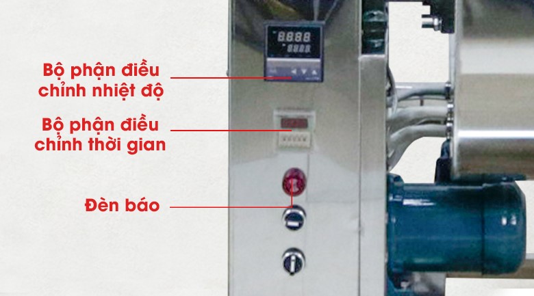 Bảng điều khiển dễ sử dụng, dễ thao tác của máy sấy chà bông 10kg Bảng điều khiển dễ sử dụng, dễ thao tác của máy sấy chà bông 10kg