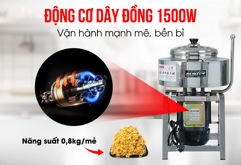 Máy xay chà bông 0,8kg Động cơ 1500W