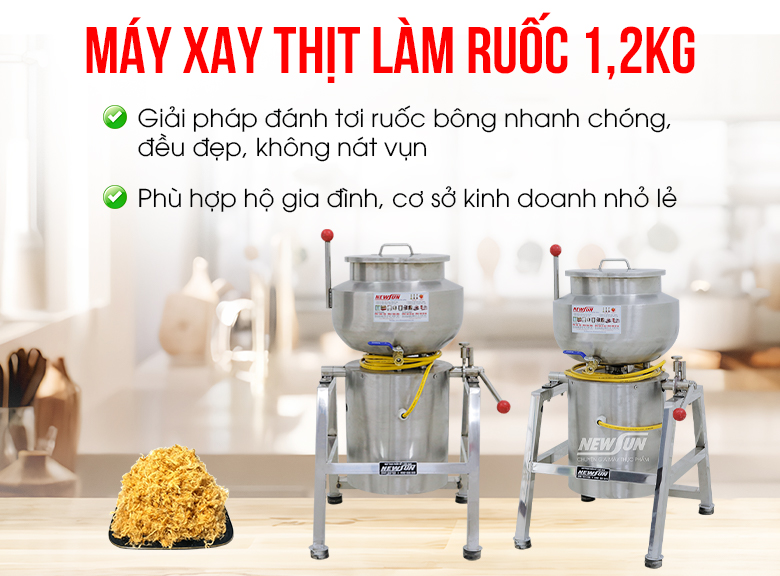 Máy xay thịt làm ruốc 1,2kg Máy xay thịt làm ruốc 1,2kg