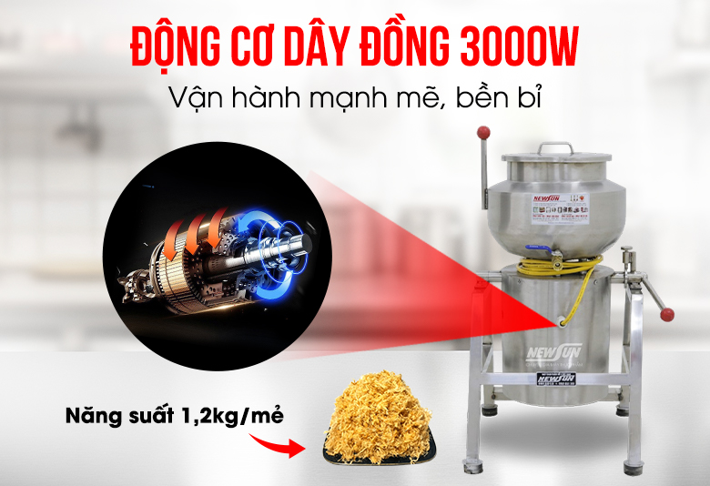 Động cơ dây đồng 3000W vận hành mạnh mẽ Động cơ dây đồng 3000W vận hành mạnh mẽ