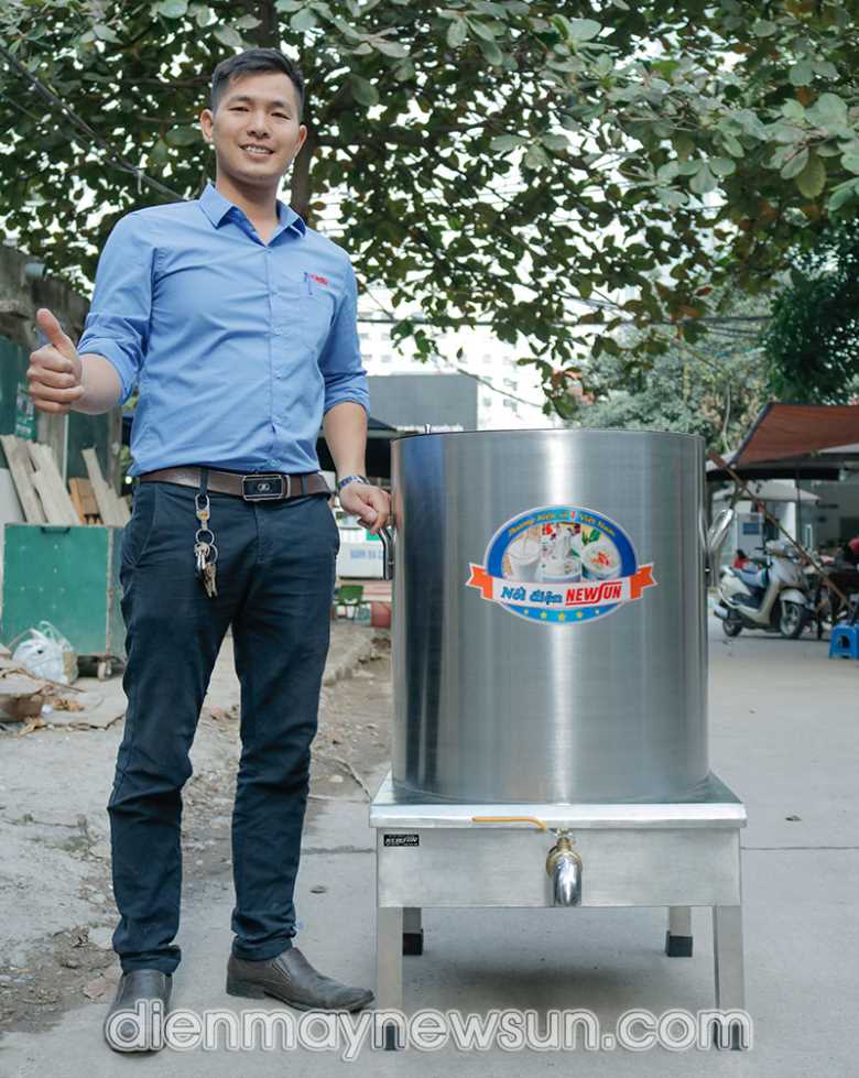 Nồi luộc thịt làm ruốc Kiểu dáng hiện đại, dễ di chuyển