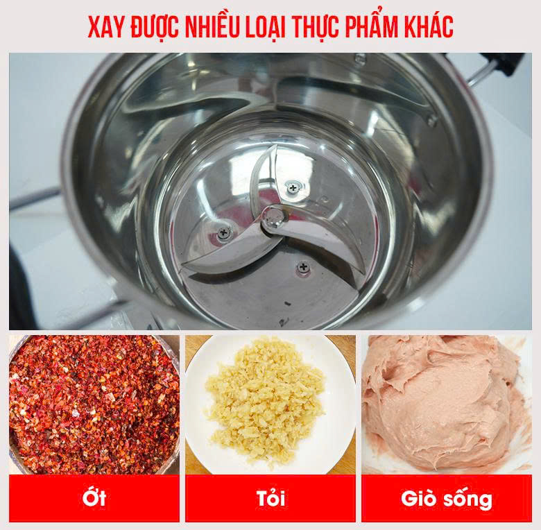 Máy đánh ruốc 0,4kg Lưỡi dao sắc bén giúp xay được nhiều loại thực phẩm khác