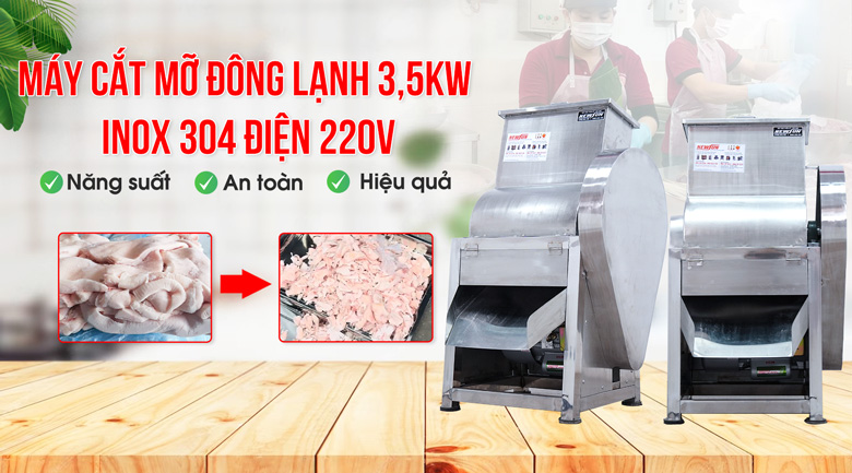 Máy chặt thịt đông lạnh 3.5kW