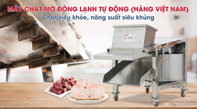 Máy chặt mỡ đông lạnh 1,5kW (hàng Việt Nam) Máy chặt mỡ đông lạnh 1,5kW