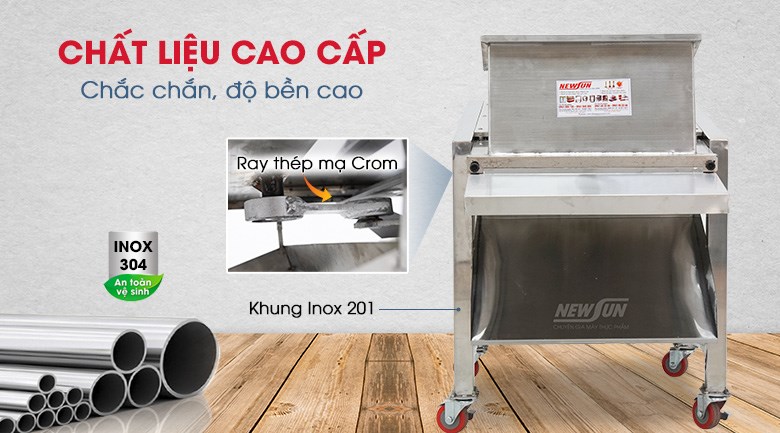 Máy chặt mỡ đông lạnh 1,5kW (hàng Việt Nam) Máy được làm từ chất liệu cao cấp, có độ bền vượt trội