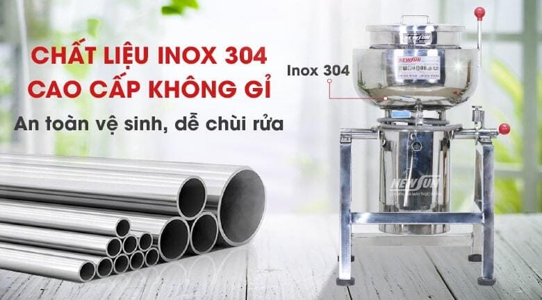 Địa chỉ phân phối máy xay giò chả Hà Nội uy tín, chất lượng Chất liệu inox cao cấp bền bỉ