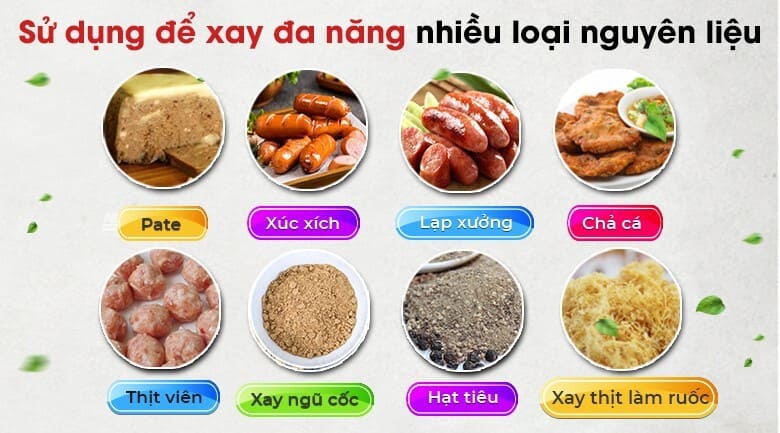 Khám phá địa chỉ cung cấp máy xay giò chả công nghiệp Cần Thơ uy tín Xay đa dạng các loại thực phẩm