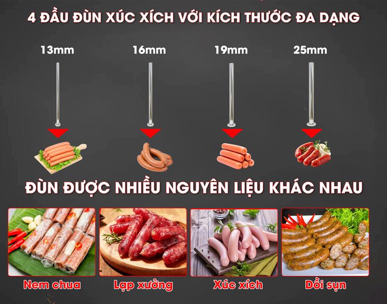 4 đầu đùn đường kính đa dạng 4 đầu đùn đường kính đa dạng