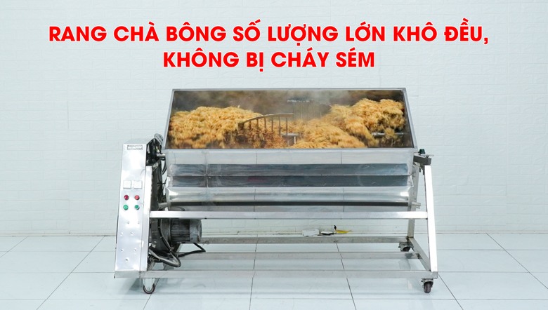 Thiết kế lồng rang tối ưu và cánh đảo đặc biệt