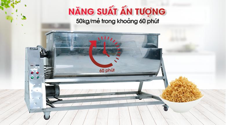 Năng suất khủng, rang đảo được lượng chà bông lớn trong khoảng 1 tiếng