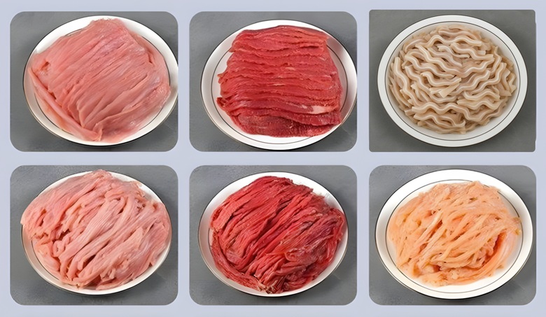 Máy thái thịt tươi sống DQ-8N thái đa dạng thịt