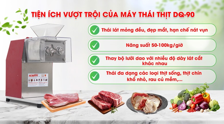 Tiện ích nổi bật của máy thái thịt DQ90