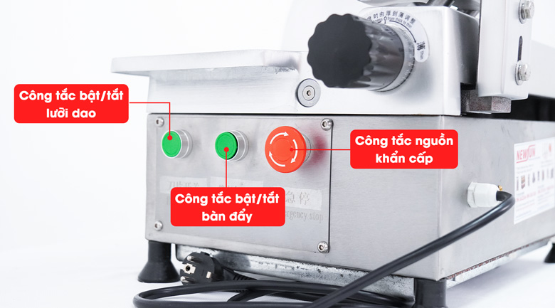 Máy thái thịt se lạnh tự động QH-300AS Hệ thống điều khiển dễ dàng thao tác, sử dụng