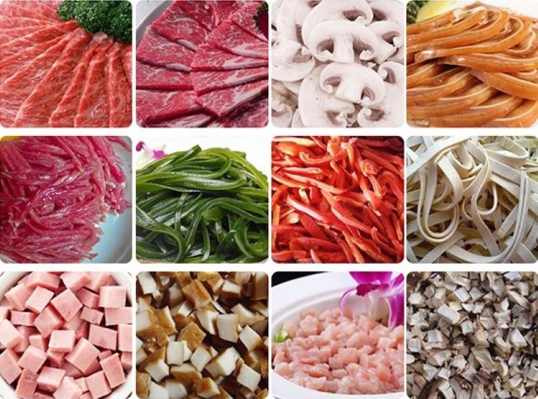 Máy thái thịt công nghiệp NS-XR-QD600 Khả năng thái đa năng các loại thịt và rau củ mềm